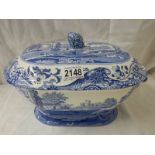 A large Spode Italian tureen. ****Condition report**** Clean condition, no crazing.