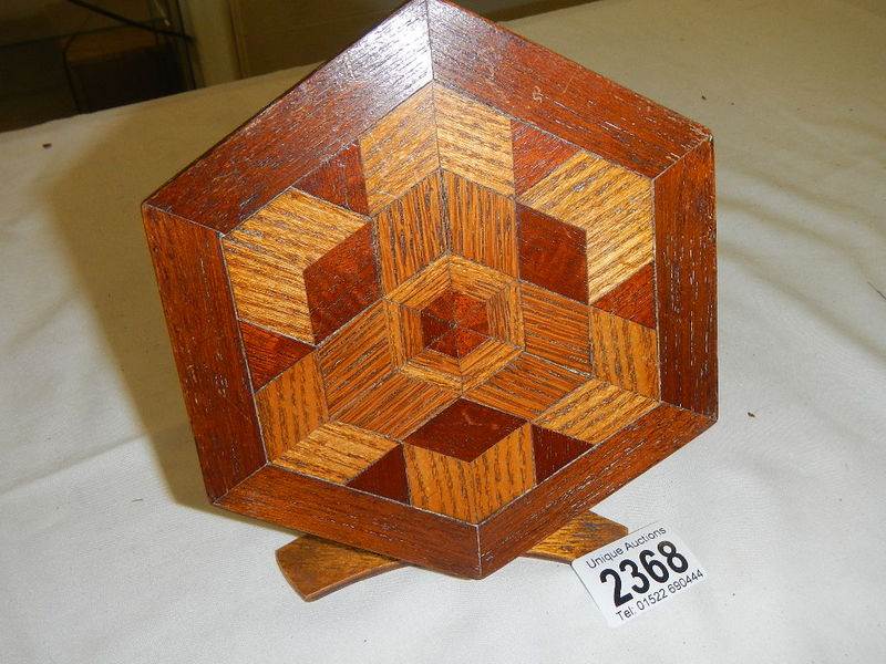 An inlaid traveller's sample tip top table. - Image 2 of 3