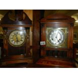 2 mantel clocks.