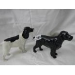 2 large Beswick cocker spaniels.