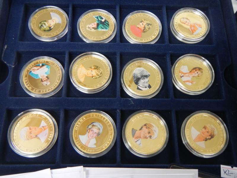 2 cases of Diana Princess of Wales commemorative coins. - Image 2 of 7