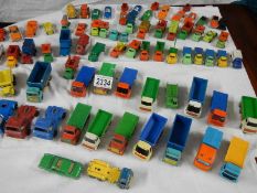 Approximately 60 die cast trucks etc.