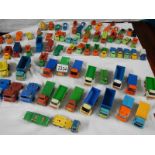 Approximately 60 die cast trucks etc.