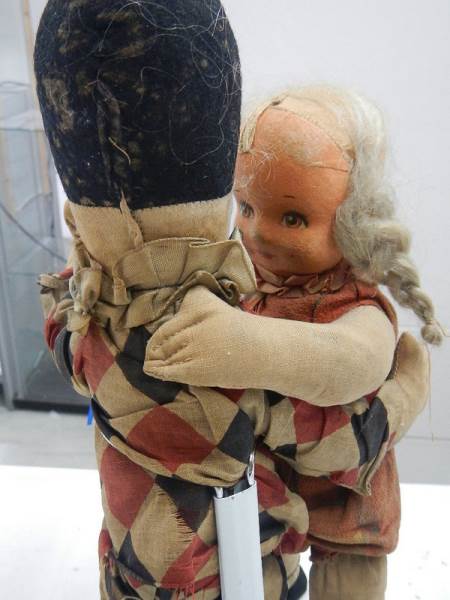 A pair of 1930's Dean's dancing dolls. - Image 6 of 7