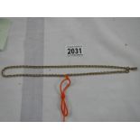 A 15 ct gold chain, 19.