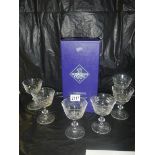 An Edinburgh crystal decanter and 6 glasses.