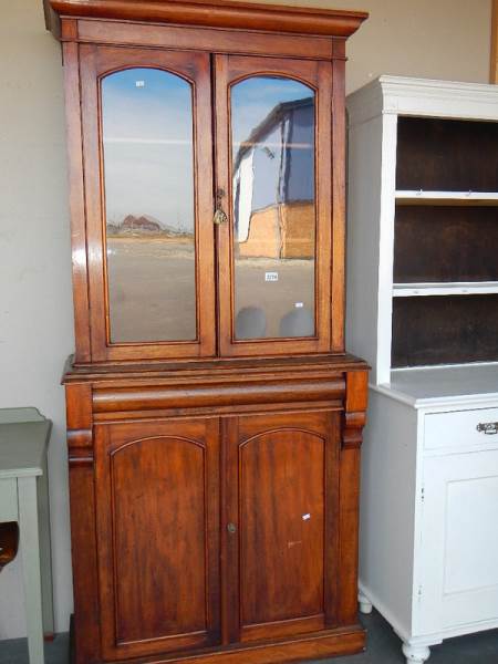 A Victorian mahogany 2 door bookcase. - Image 3 of 3