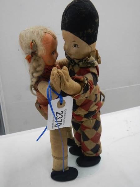 A pair of 1930's Dean's dancing dolls. - Image 3 of 7