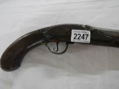 A Victorian pistol, a/f, for spares or repair.