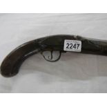 A Victorian pistol, a/f, for spares or repair.