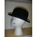 A good quality Christy's London bowler hat, approximate size 6".