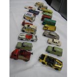 A quantity of early Lesney Matchbox model cars.