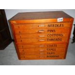 A Clark & Co., Anchor Mill, 8 drawer cabinet.