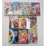 A good collection of 10 early Sci-Fi pulp magazines / books including The Human Bat,