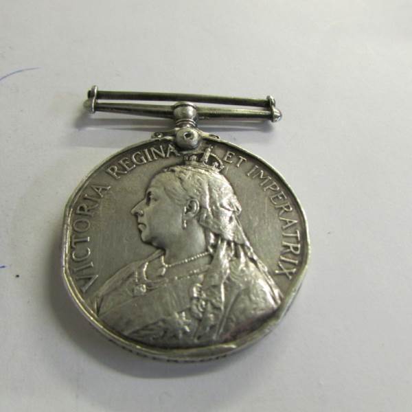 2 Victorian silver medals (one made in to a brooch). Egyptian medal made into a brooch, named G. - Image 2 of 5