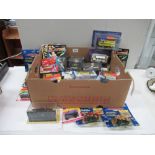 Box containing quantity of various die cast models