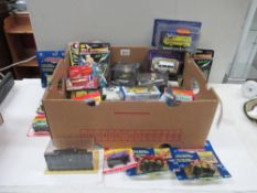 Box containing quantity of various die cast models