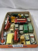 A quantity of early Lesney Matchbox model cars.