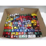 Box containing quantity of various die cast models