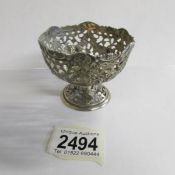 A small footed silver bowl marked '800'.