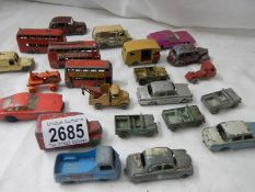 A quantity of early Lesney Matchbox model cars.