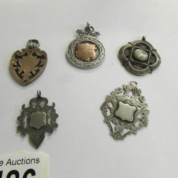 10 silver watch fobs. - Bild 2 aus 3