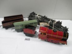 Brim toy 7040 clockwork train carriages and track