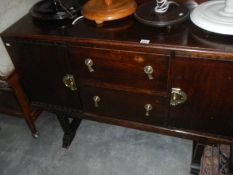 An old oak sideboard.