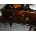 An old oak sideboard.