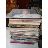 A large quantity of LP records.