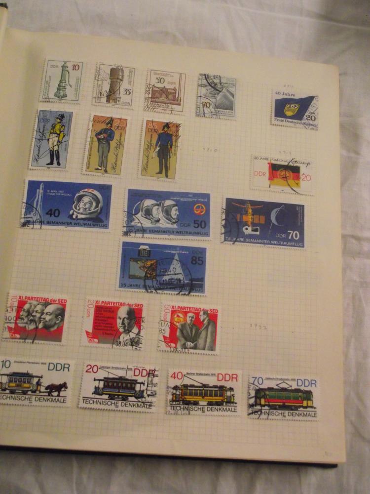 A box of stamps albums of world stamps - Image 4 of 12