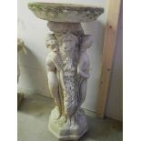 A 3 graces bird bath. 33".