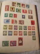 8 albums of stamps including an album of Japan stamps, an album of Poland stamps,