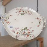 A superb quality hand painted porcelain tray.