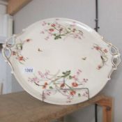 A superb quality hand painted porcelain tray.