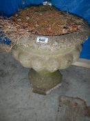 An old large garden pot a/f.