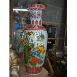 A large Chinese vase.