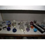 A good lot of paperweights etc.
