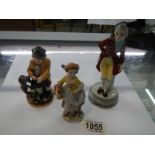 3 19th century porcelain figures.