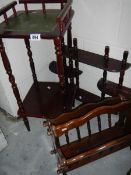 Items of mahogany furniture etc.