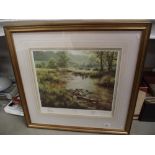 A framed and glazed Limited Edition print 'Memories of Summer' signed by David Dipnall