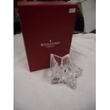 A Waterford crystal glass Votive star trinket pot/bowl with box