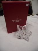 A Waterford crystal glass Votive star trinket pot/bowl with box