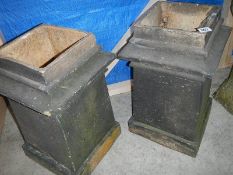 A pair of chimney pots.