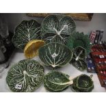 A good lot of cabbage plates etc.