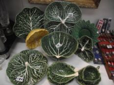 A good lot of cabbage plates etc.