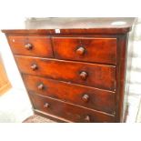 A Victorian mahogany 2 over 3 chest of drawers, a/f.