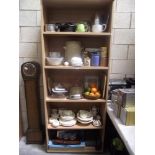 5 shelves of kitchenalia