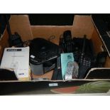 A Swiftech M.198 marine transceiver, one other, a cd player, cordless phones etc.