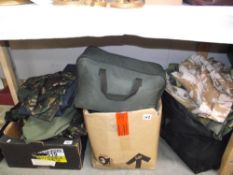 A large quantity of Army clothes etc.